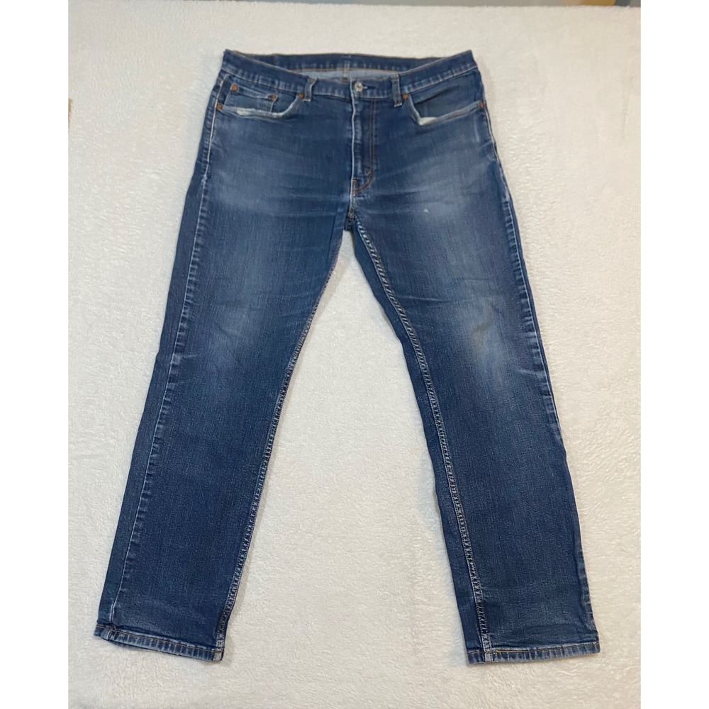Levis 511 Slim Fit Jeans Mens 36x30 Medium Wash Blue Denim Stretch 04511-1907